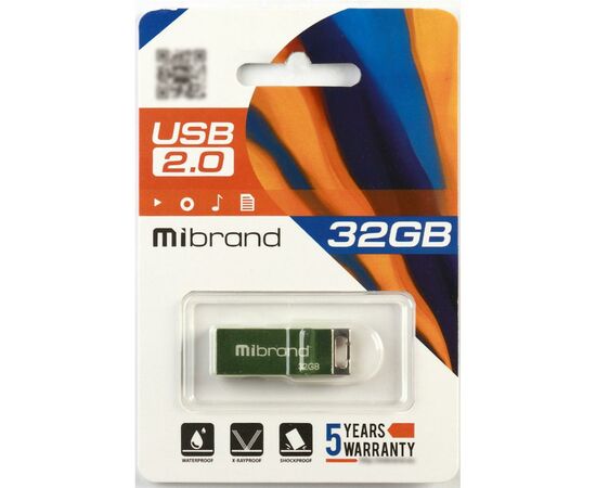 USB флеш накопитель Mibrand 32GB Сhameleon Light Green USB 2.0 (MI2.0/CH32U6LG), изображение 2 USB флеш накопитель Mibrand 32GB Сhameleon Light Green USB 2.0 (MI2.0/CH32U6LG), изображение 2