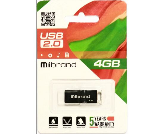 USB флеш накопитель Mibrand 4GB Сhameleon Black USB 2.0 (MI2.0/CH4U6B), изображение 2 USB флеш накопитель Mibrand 4GB Сhameleon Black USB 2.0 (MI2.0/CH4U6B), изображение 2