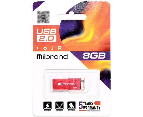 USB флеш накопитель Mibrand 8GB Сhameleon Red USB 2.0 (MI2.0/CH8U6R), изображение 2 USB флеш накопитель Mibrand 8GB Сhameleon Red USB 2.0 (MI2.0/CH8U6R), изображение 2