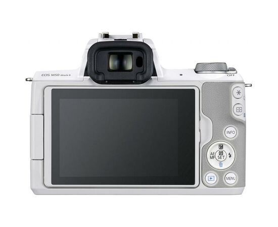 Цифровой фотоаппарат Canon EOS M50 Mk2 + 15-45 IS STM Kit White (4729C028), изображение 3 Цифровой фотоаппарат Canon EOS M50 Mk2 + 15-45 IS STM Kit White (4729C028), изображение 3