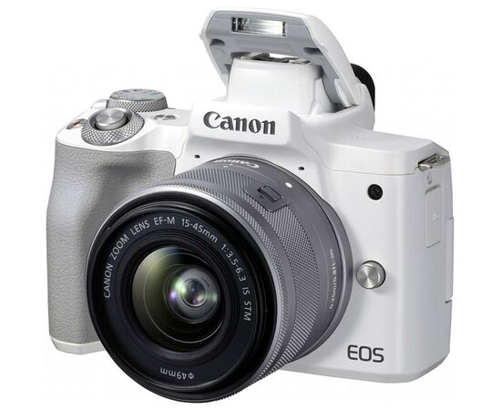 Цифровой фотоаппарат Canon EOS M50 Mk2 + 15-45 IS STM Kit White (4729C028), изображение 5 Цифровой фотоаппарат Canon EOS M50 Mk2 + 15-45 IS STM Kit White (4729C028), изображение 5