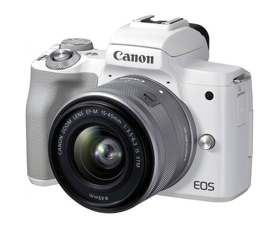 Цифровий фотоапарат Canon EOS M50 Mk2 + 15-45 IS STM Kit White (4729C028)