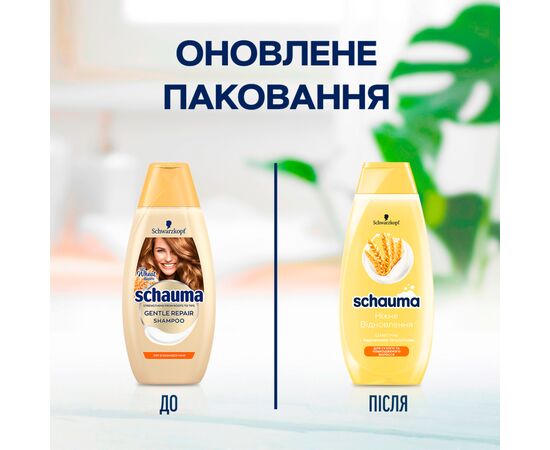 Шампунь Schauma Нежное восстановление с пшеничным протеином 400 мл (9000101620825), изображение 3 Шампунь Schauma Нежное восстановление с пшеничным протеином 400 мл (9000101620825), изображение 3