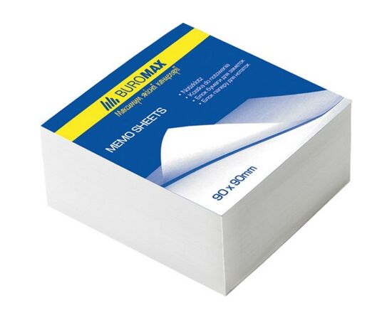 Папір для нотаток Buromax White 80х80х50мм, glued (BM.2204)