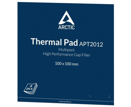 Термопрокладка Arctic Thermal Pad Basic 100x100mm, t:1,0 mm 4pcs (ACTPD00021A), зображення 2 Термопрокладка Arctic Thermal Pad Basic 100x100mm, t:1,0 mm 4pcs (ACTPD00021A), зображення 2