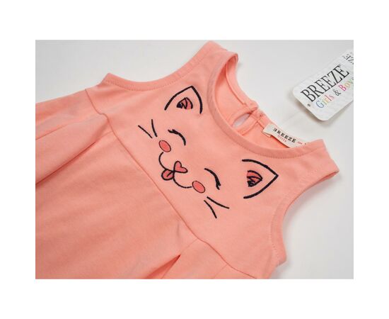 Платье Breeze с котиком (15694-110G-peach), изображение 3 Платье Breeze с котиком (15694-110G-peach), изображение 3