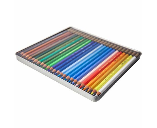 Карандаши цветные Koh-i-Noor Mondeluz Portrait акварел. метал. пенал 24 цветов (3724024012), изображение 3 Карандаши цветные Koh-i-Noor Mondeluz Portrait акварел. метал. пенал 24 цветов (3724024012), изображение 3