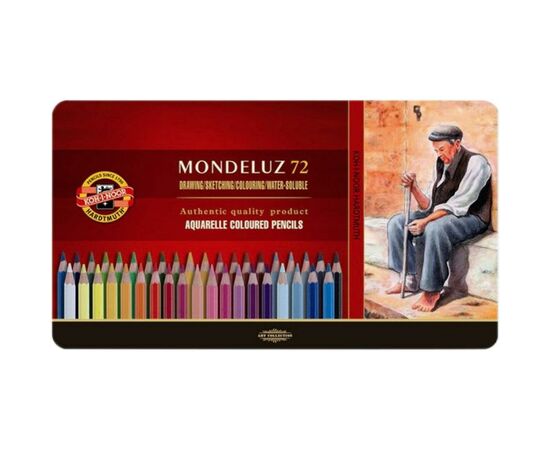 Олівці кольорові Koh-i-Noor Mondeluz акварельні 72 кольорів (372707)