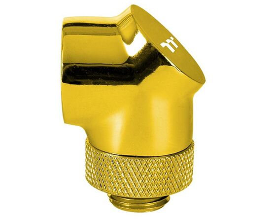 Фитинг для СВО ThermalTake Pacific G1/4 90 Degree Adapter - Gold/DIY LCS/Fitting (CL-W268-CU00GD-A)