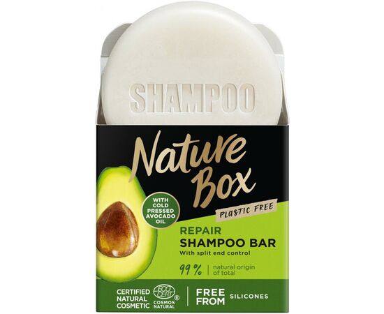 Шампунь Nature Box твердый для восстановления волос с Маслом Авокадо 85 г (90443046)