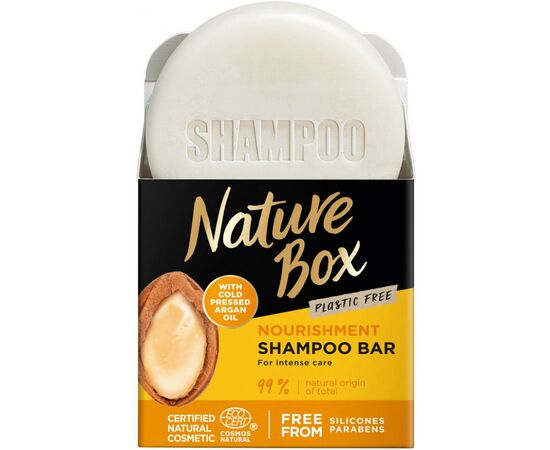 Шампунь Nature Box твердий для живлення волосся з Аргановою олією 85 г (90443718)