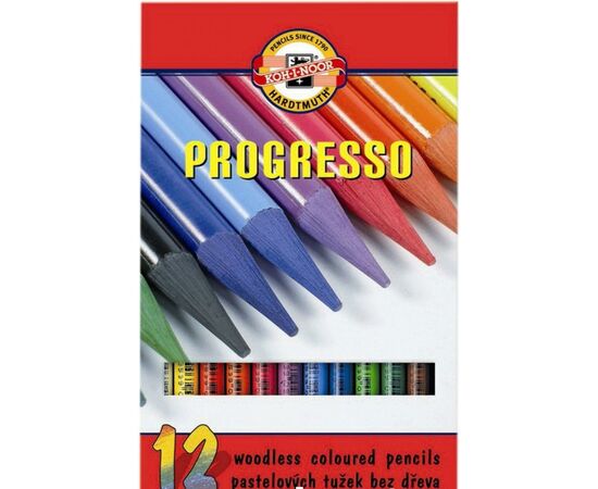 Олівці кольорові Koh-i-Noor Progresso бездревесние 12 кольорів (875601)