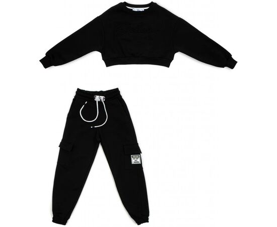 Спортивний костюм A-Yugi трикотажний (7036-K-140G-black)