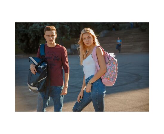 Рюкзак школьный Yes Roll-top T-61 Colorful geometry (557309), изображение 5