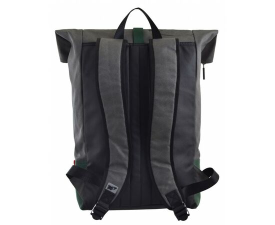 Рюкзак школьный Yes Roll-top T-77 Green anthracite (557430), изображение 4 Рюкзак школьный Yes Roll-top T-77 Green anthracite (557430), изображение 4