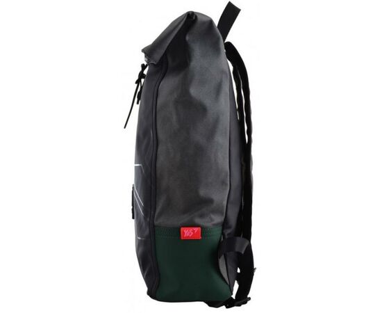 Рюкзак школьный Yes Roll-top T-77 Green anthracite (557430), изображение 5 Рюкзак школьный Yes Roll-top T-77 Green anthracite (557430), изображение 5