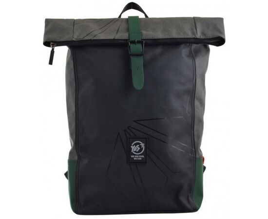 Рюкзак школьный Yes Roll-top T-77 Green anthracite (557430)