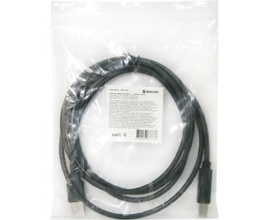 Кабель для принтера USB 2.0 AM/BM 3m USB04-10 Defender (83764), изображение 3 Кабель для принтера USB 2.0 AM/BM 3m USB04-10 Defender (83764), изображение 3