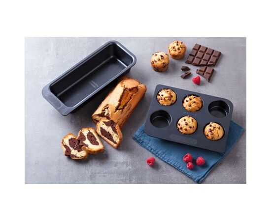 Форма для выпечки Pyrex Magic 31 х 26 см для маффинов 12 ячеек (MG12BU6), изображение 2 Форма для выпечки Pyrex Magic 31 х 26 см для маффинов 12 ячеек (MG12BU6), изображение 2