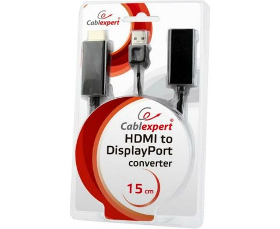 Переходник HDMI to DisplayPort Cablexpert (DSC-HDMI-DP), изображение 2 Переходник HDMI to DisplayPort Cablexpert (DSC-HDMI-DP), изображение 2