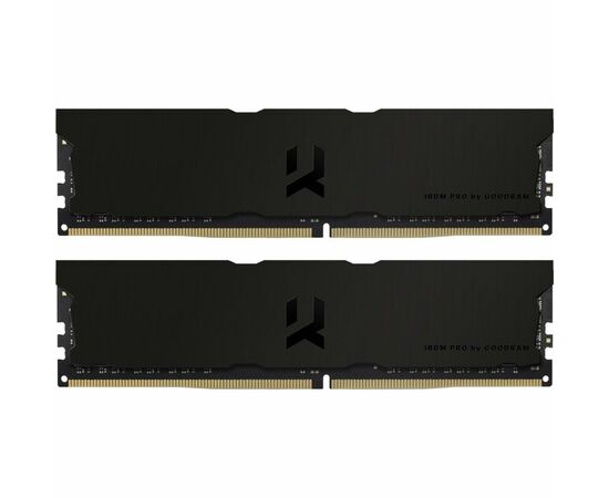 Модуль пам'яті для комп'ютера DDR4 16GB (2x8GB) 3600 MHz Iridium Pro Deep Black Goodram (IRP-K3600D4V64L18S/16GDC)