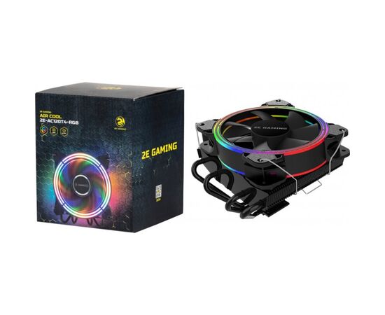 Кулер для процессора 2E GAMING AIR COOL (2E-AC120T4-RGB), изображение 6 Кулер для процессора 2E GAMING AIR COOL (2E-AC120T4-RGB), изображение 6