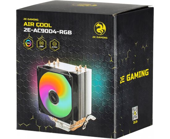 Кулер для процессора 2E GAMING AIR COOL (2E-AC90D4-RGB), изображение 7 Кулер для процессора 2E GAMING AIR COOL (2E-AC90D4-RGB), изображение 7