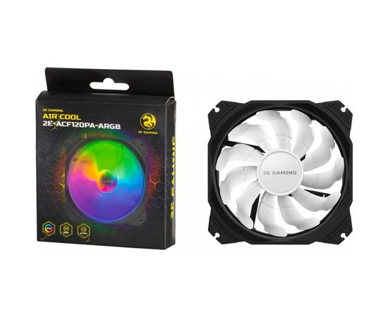 Кулер для корпуса 2E GAMING AIR COOL (ACF120PA-ARGB) (2E-ACF120PA-ARGB), изображение 10 Кулер для корпуса 2E GAMING AIR COOL (ACF120PA-ARGB) (2E-ACF120PA-ARGB), изображение 10