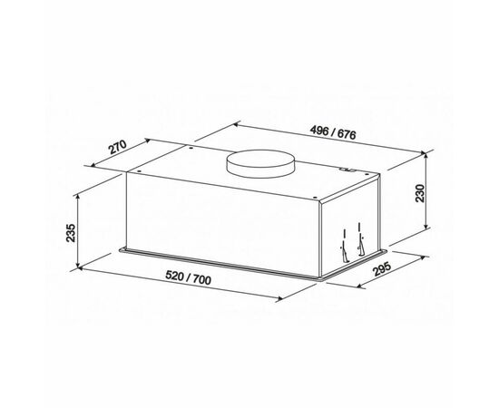 Вытяжка кухонная Eleyus GEMINI 1200 LED 52 BL, изображение 7 Вытяжка кухонная Eleyus GEMINI 1200 LED 52 BL, изображение 7
