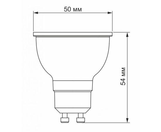 Лампочка Videx MR16e 6W GU10 3000K 220V (VL-MR16e-06103), изображение 3 Лампочка Videx MR16e 6W GU10 3000K 220V (VL-MR16e-06103), изображение 3