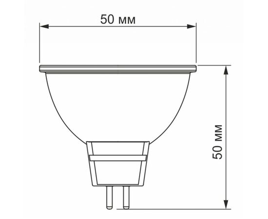 Лампочка Videx MR16e 6W GU5.3 3000K 220V (VL-MR16e-06533), изображение 3 Лампочка Videx MR16e 6W GU5.3 3000K 220V (VL-MR16e-06533), изображение 3