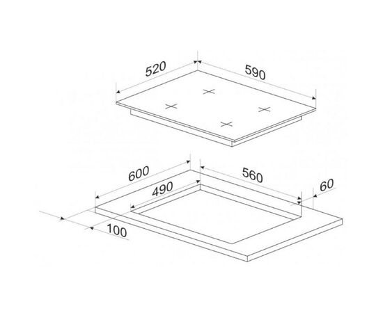 Варочная поверхность Hansa BHGY630390, изображение 4 Варочная поверхность Hansa BHGY630390, изображение 4
