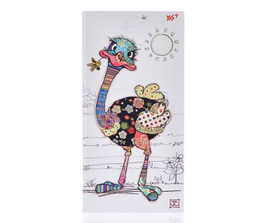 Блокнот Yes 100 * 200мм 96 л "BugArt White ostrich" клітина (151441)