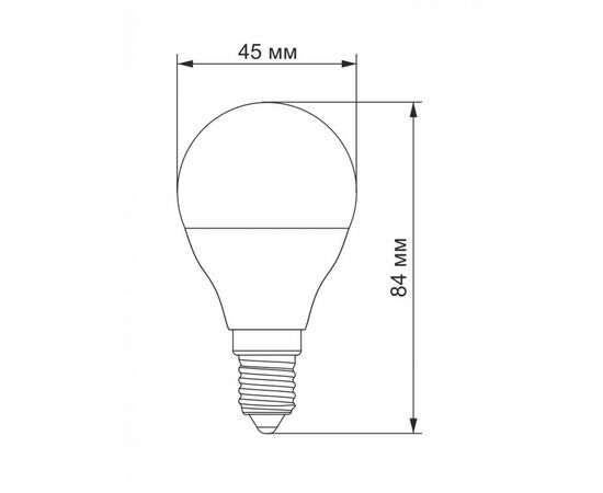 Лампочка Videx LED G45e 7W E14 3000K 220V (VL-G45e-07143), изображение 3 Лампочка Videx LED G45e 7W E14 3000K 220V (VL-G45e-07143), изображение 3