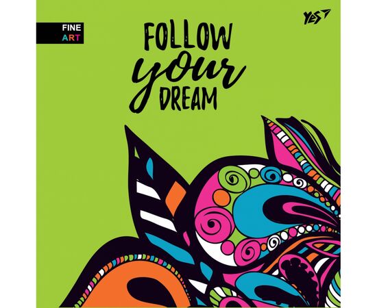 Блокнот Yes 150 * 150/64 л "Follow your dream" без лініювання (151527), зображення 2 Блокнот Yes 150 * 150/64 л "Follow your dream" без лініювання (151527), зображення 2