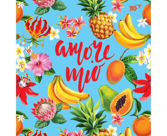 Блокнот Yes 150 * 150/64 л "Tropical vibes" клітина (151529)