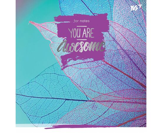Блокнот Yes 150 * 150/64 л "Leaves" лінія (151512), зображення 2 Блокнот Yes 150 * 150/64 л "Leaves" лінія (151512), зображення 2
