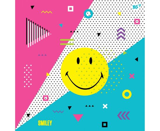 Блокнот Yes 200*200/64 л "Smiley" клетка (151532), изображение 2