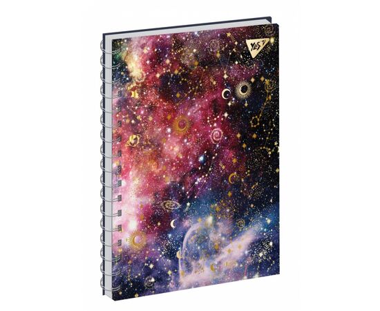 Блокнот Yes А5/64 л дв.спираль "STARS" линия (151617)