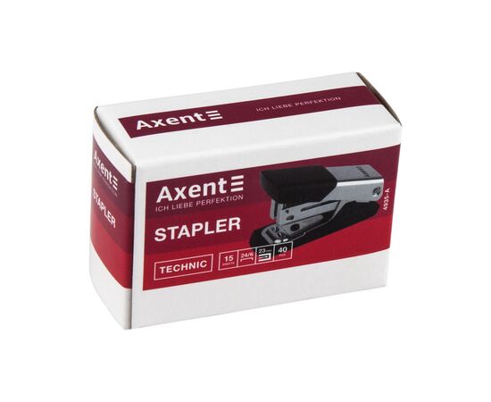 Степлер Axent Technic 24/6 15 листов Хром (4935-A), изображение 3