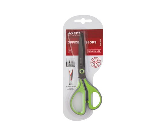 Ножницы Axent Titanium Lite 19 см Серо-салатовые (6406-09-A), изображение 2 Ножницы Axent Titanium Lite 19 см Серо-салатовые (6406-09-A), изображение 2