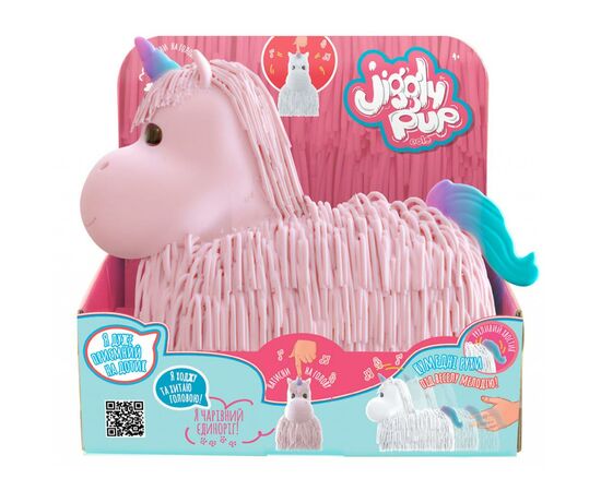 Интерактивная игрушка Jiggly Pup Волшебный единорог (розовый) (JP002-WB-PI), изображение 2 Интерактивная игрушка Jiggly Pup Волшебный единорог (розовый) (JP002-WB-PI), изображение 2