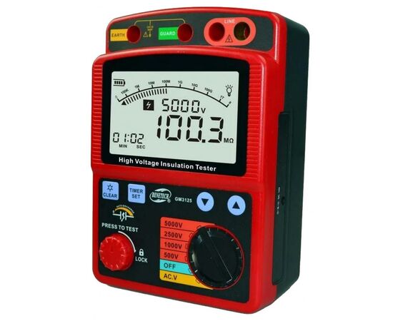 Мегаомметр Benetech цифровой (GM3125), изображение 2 Мегаомметр Benetech цифровой (GM3125), изображение 2