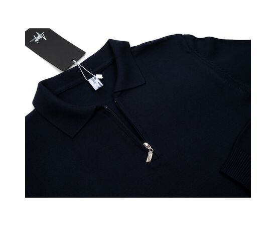 Кофта A-Yugi поло вязка (1004-158B-blue), изображение 3 Кофта A-Yugi поло вязка (1004-158B-blue), изображение 3