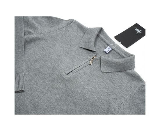 Кофта A-Yugi поло вязка (1004-128B-gray), изображение 3 Кофта A-Yugi поло вязка (1004-128B-gray), изображение 3