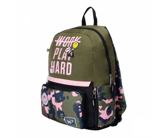 Рюкзак школьный Yes Т-82 Smiley World Military girl (558287)