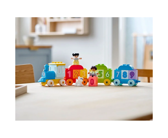 Конструктор LEGO Duplo Поезд с цифрами учимся считать 23 детали (10954), изображение 2 Конструктор LEGO Duplo Поезд с цифрами учимся считать 23 детали (10954), изображение 2