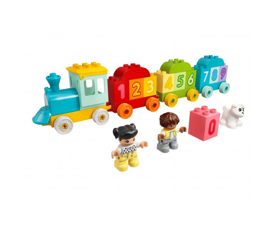 Конструктор LEGO Duplo Поезд с цифрами учимся считать 23 детали (10954), изображение 7 Конструктор LEGO Duplo Поезд с цифрами учимся считать 23 детали (10954), изображение 7