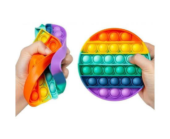 Антистресс Sibelly антистресс Pop It Rainbow Circle (SB-PPIT-RNB-CRCL), изображение 3 Антистресс Sibelly антистресс Pop It Rainbow Circle (SB-PPIT-RNB-CRCL), изображение 3