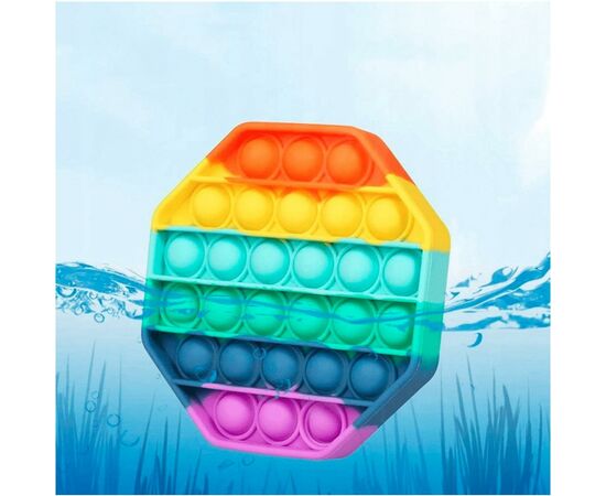 Антистресс Sibelly антистресс Pop It Rainbow Octagon (SB-PPIT-RNB-OCT), изображение 4 Антистресс Sibelly антистресс Pop It Rainbow Octagon (SB-PPIT-RNB-OCT), изображение 4